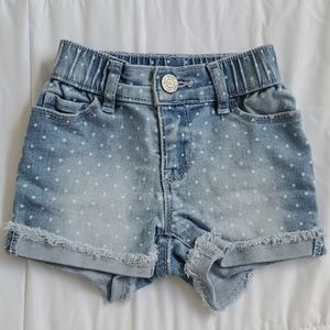 NWOT GAP Denim dotted shorts for baby girl